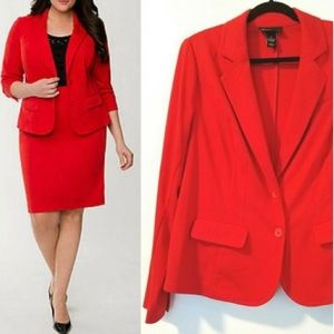 Lane Bryant Red Blazer